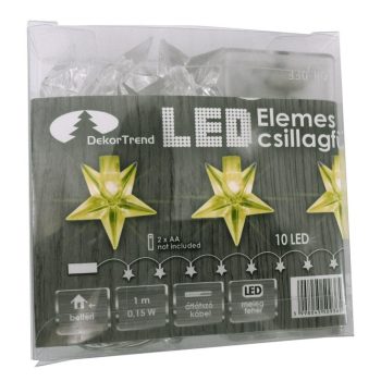 Elemes csillagfüzér 10 LED-s