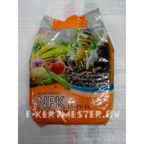 Komplex NPK 15-15-15 5 kg műtrágya