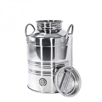 Rozsdamentes tartály/kanna füles 10 l +